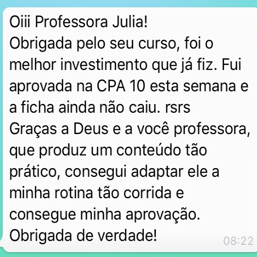 Depoimento de Aluno CPA 10