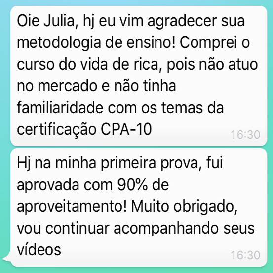 Depoimento de Aluno CPA 10