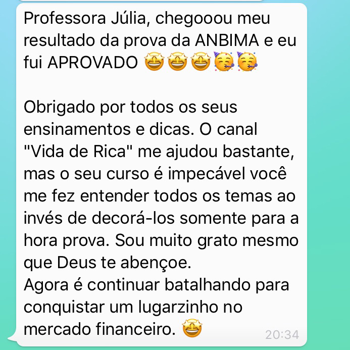 Depoimento de Aluno CPA