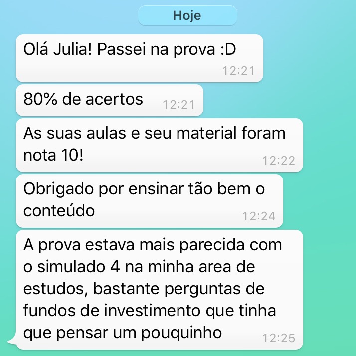 Depoimento de Aluno CPA