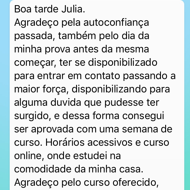 Depoimento de Aluno CPA